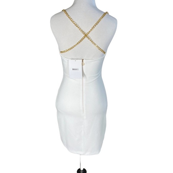 Nookie Estella Mini Dress in White NWT Size Small - Picture 6 of 8